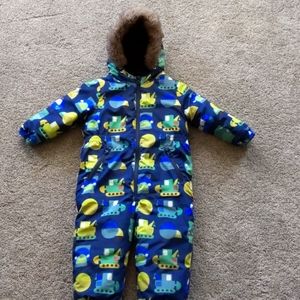 Infant Toddler Fleece lined snowsuit